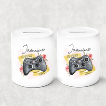 Load image into Gallery viewer, Gaming Girl Personalised Money Pot
