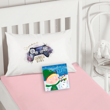 Load image into Gallery viewer, Gamer Girl Personalised Christmas Eve Pillow Case &amp; Book
