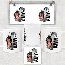 Load image into Gallery viewer, Gamer Character Personalised Watercolour Mug
