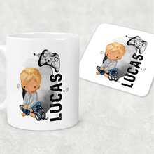 Load image into Gallery viewer, Gamer Character Personalised Watercolour Mug
