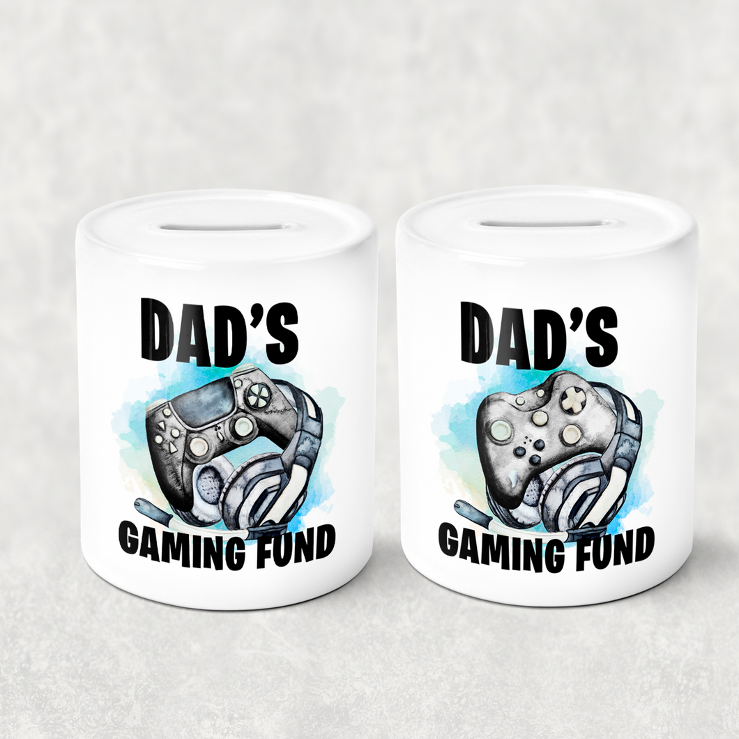 Dad's Gaming Fund Personalised Money Savings Pot