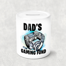 Load image into Gallery viewer, Dad&#39;s Gaming Fund Personalised Money Savings Pot
