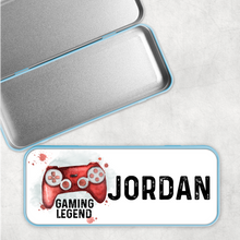 Load image into Gallery viewer, Gaming Legend Personalised School Pencil Tin
