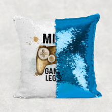 Load image into Gallery viewer, Gaming Legend Personalised Mermaid Reversible Sequin Cushion
