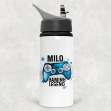 Load image into Gallery viewer, Gaming Legend Personalised Straw Water Bottle
