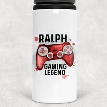 Load image into Gallery viewer, Gaming Legend Personalised Straw Water Bottle
