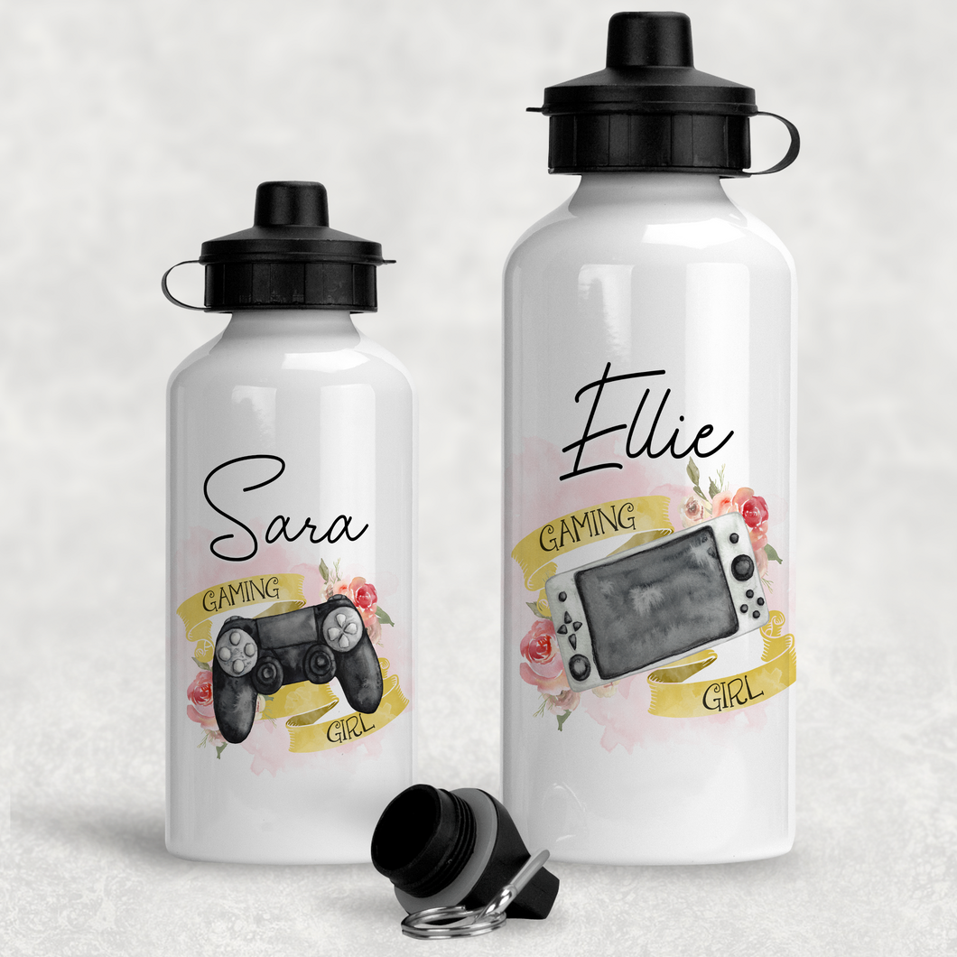 Gaming Girl Personalised Water Bottle  - 400/600ml