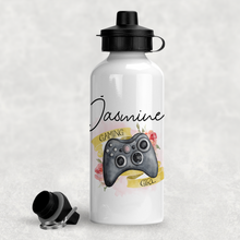 Load image into Gallery viewer, Gaming Girl Personalised Water Bottle  - 400/600ml

