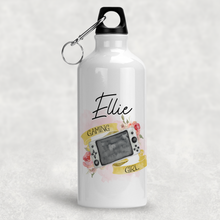 Load image into Gallery viewer, Gaming Girl Personalised Water Bottle  - 400/600ml
