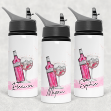 Load image into Gallery viewer, Gin Personalised Aluminium Straw Water Bottle 650ml
