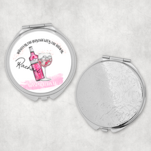 Load image into Gallery viewer, Ginspirational Gin is the Answer Personalised Compact Pocket Mirror
