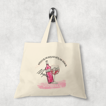 Load image into Gallery viewer, Ginspirational Gin is the Answer Tote Bag Personalised Alphabet MUA Gift
