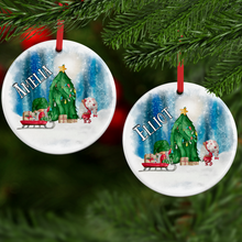 Load image into Gallery viewer, Gonk Christmas Gnome Personalised Ceramic Christmas Bauble
