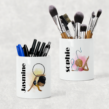Load image into Gallery viewer, Gymnast Pencil Caddy / Make Up Brush Holder

