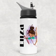 Load image into Gallery viewer, Gymnast Personalised Aluminium Straw Water Bottle 650ml
