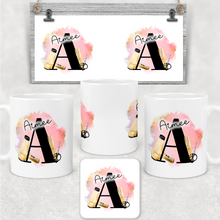 Load image into Gallery viewer, Hairdresser Alphabet Personalised Mug &amp; Coaster
