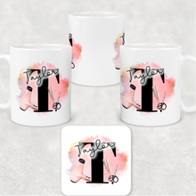 Load image into Gallery viewer, Hairdresser Alphabet Personalised Mug &amp; Coaster
