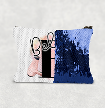 Load image into Gallery viewer, Hairdresser Alphabet Sequin Personalised Bag
