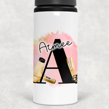 Load image into Gallery viewer, Hairdresser Alphabet Personalised Aluminium Straw Water Bottle 650ml
