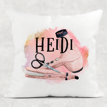 Load image into Gallery viewer, Hairdresser Personalised Cushion
