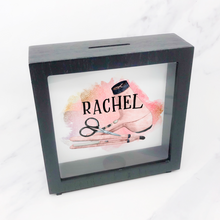 Load image into Gallery viewer, Hairdresser Personalised Money Box Frame
