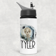 Load image into Gallery viewer, Halloween Character Personalised Aluminium Straw Water Bottle 650ml
