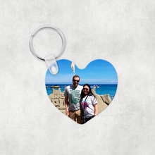 Load image into Gallery viewer, Photo Heart Keyring Single &amp; Double Sided - Keyring - Molly Dolly Crafts
