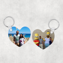 Load image into Gallery viewer, Photo Heart Keyring Single &amp; Double Sided - Keyring - Molly Dolly Crafts
