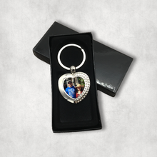 Load image into Gallery viewer, Photo Heart Keyring With Presentation Box - Keyring - Molly Dolly Crafts
