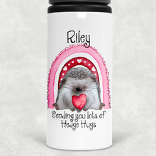 Load image into Gallery viewer, Sending You Lots of Hedge Hugs Personalised Aluminium Straw Water Bottle 650ml
