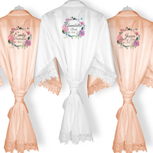 Load image into Gallery viewer, Hydrangea Lace Wedding Dressing Robe
