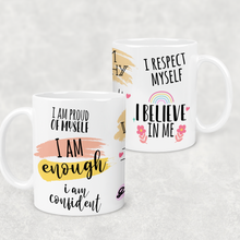 Load image into Gallery viewer, I Am Enough Positive Affirmations Mug
