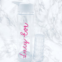 Load image into Gallery viewer, Personalised 750ml White Adult Fruit Infuser Water Bottle - Bottles - Molly Dolly Crafts
