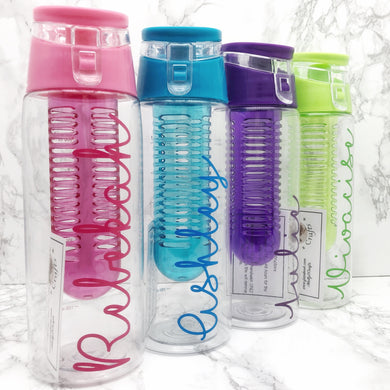 Personalised 700ml Adult Fruit Infuser Water Bottle - Bottles - Molly Dolly Crafts