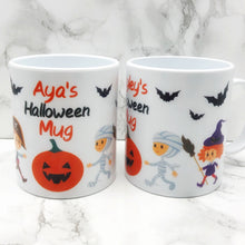 Load image into Gallery viewer, Personalised Halloween Kids Unbreakable Mug
