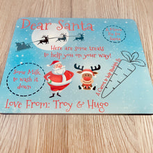 Load image into Gallery viewer, Personalised Christmas Eve Santa&#39;s Treats Placemat - Christmas - Molly Dolly Crafts
