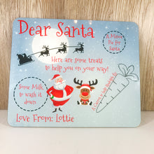 Load image into Gallery viewer, Personalised Christmas Eve Santa&#39;s Treats Placemat - Christmas - Molly Dolly Crafts
