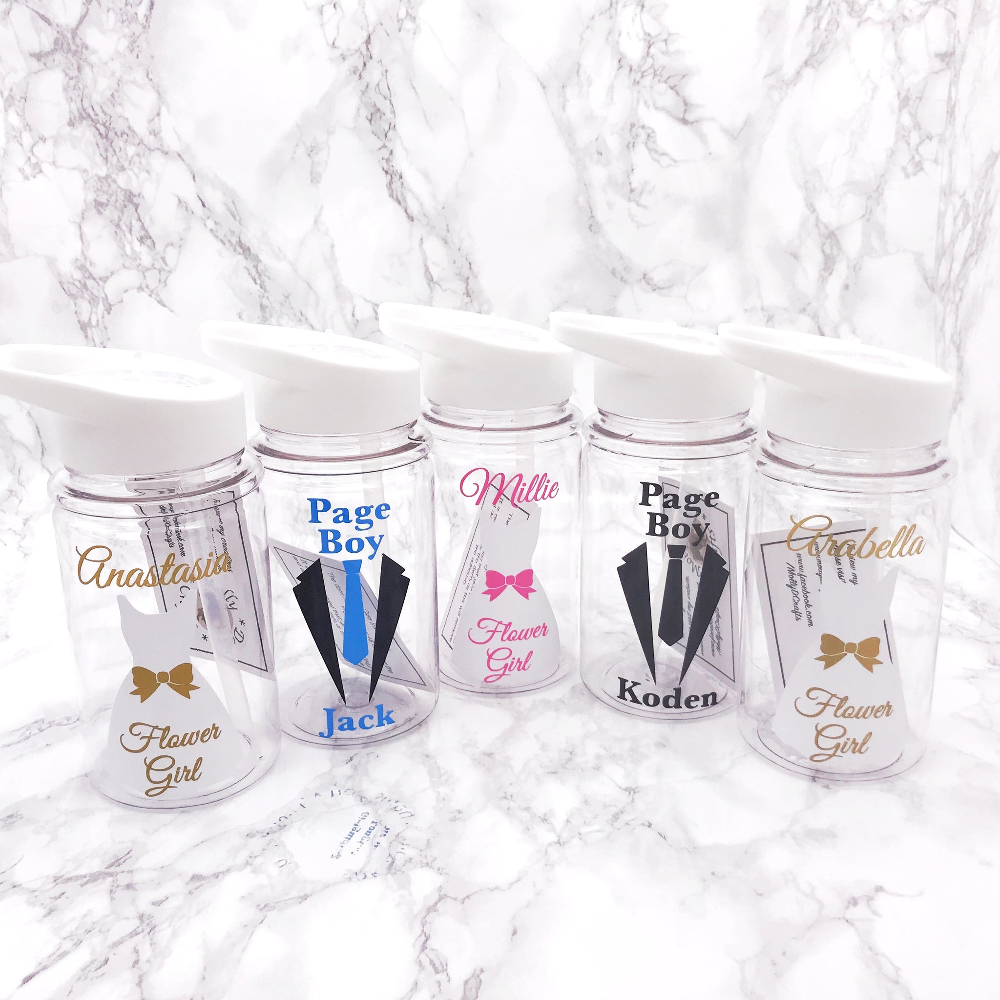 Ring bearer water bottle hot sale