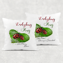 Load image into Gallery viewer, Ladybug Hug Personalised Cushion
