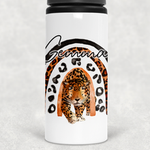 Load image into Gallery viewer, Leopard Rainbow Personalised Aluminium Straw Water Bottle 650ml
