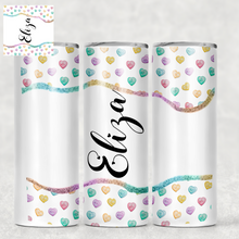 Load image into Gallery viewer, Loveheart Personalised Tall Tumbler
