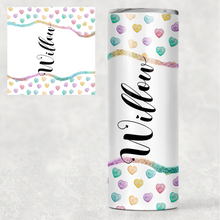 Load image into Gallery viewer, Loveheart Personalised Tall Tumbler

