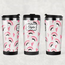 Load image into Gallery viewer, Makeup Watercolour Personalised 420ml Travel Mug
