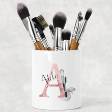 Load image into Gallery viewer, Cosmetic Initial Personalised Pencil Caddy / Make Up Brush Holder
