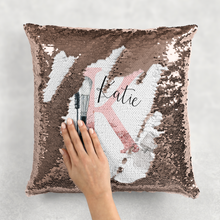 Load image into Gallery viewer, Make Up Alphabet Flip Sequin Reveal Cushion
