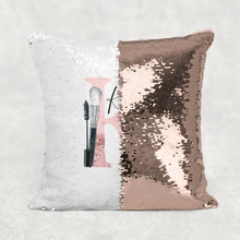 Load image into Gallery viewer, Make Up Alphabet Flip Sequin Reveal Cushion

