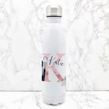 Load image into Gallery viewer, Make Up Alphabet Personalised Travel Flask Water Bottle 500ml
