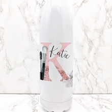 Load image into Gallery viewer, Make Up Alphabet Personalised Travel Flask Water Bottle 500ml
