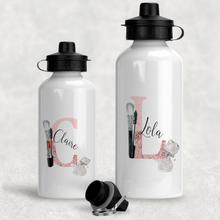 Load image into Gallery viewer, Make Up Alphabet Personalised Aluminium Water Bottle 400/600ml
