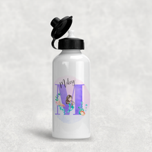 Load image into Gallery viewer, Mermaid Alphabet Personalised Aluminium Water Bottle 400/600ml
